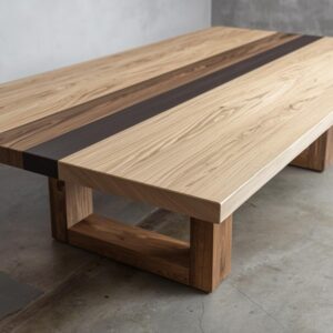 tavolo artigianale in legno massello design 100% made in italy moderno (copia)